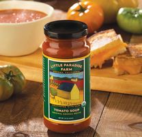 Little Paradise Farm Tomato Soup Label Design
