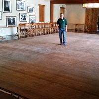 Giant Wool Rug at a Winery