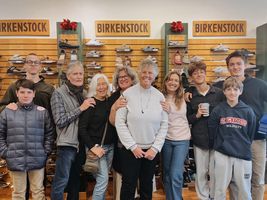 Smiling at Birkenstock Village