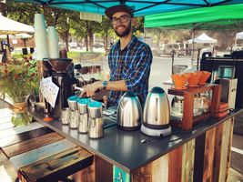 Owner/operator, roaster & barista Casey